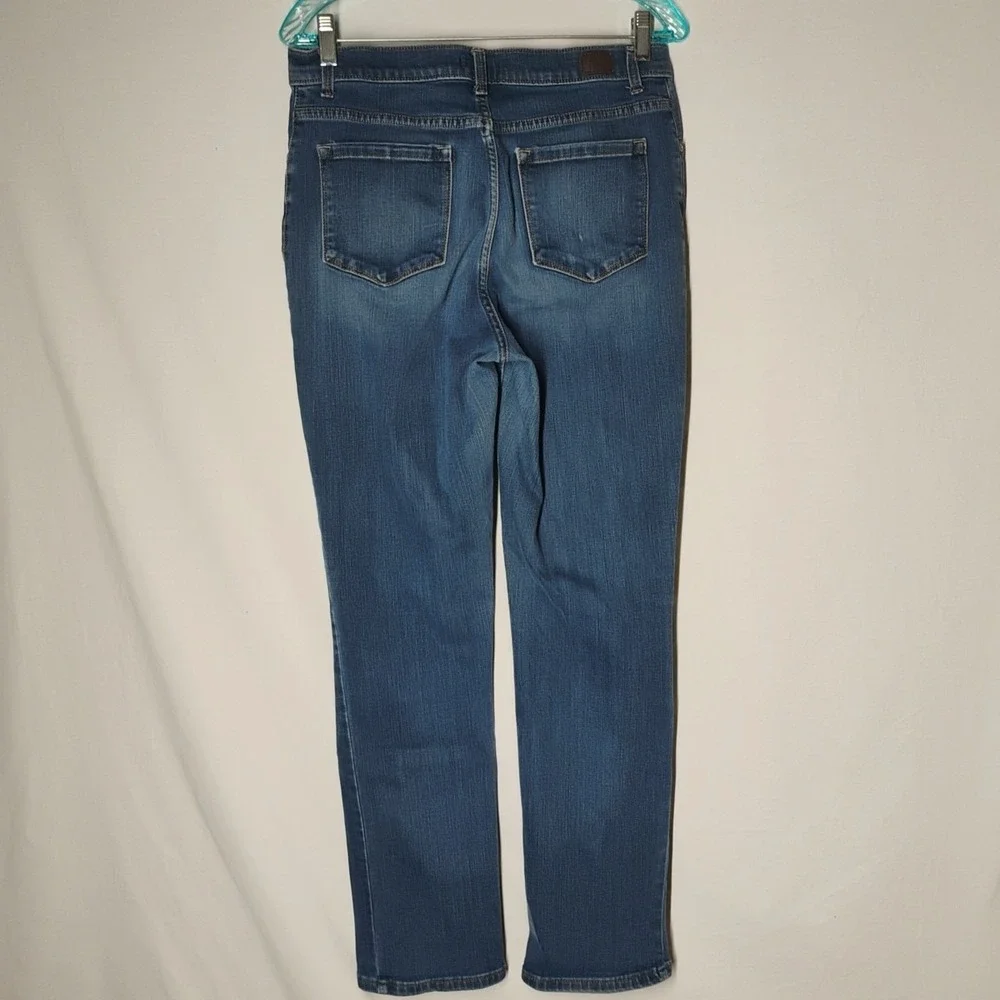 Lee Classic‎ Fit Women's 30x29 Straight Leg Stretch Denim Blue Jeans Dark